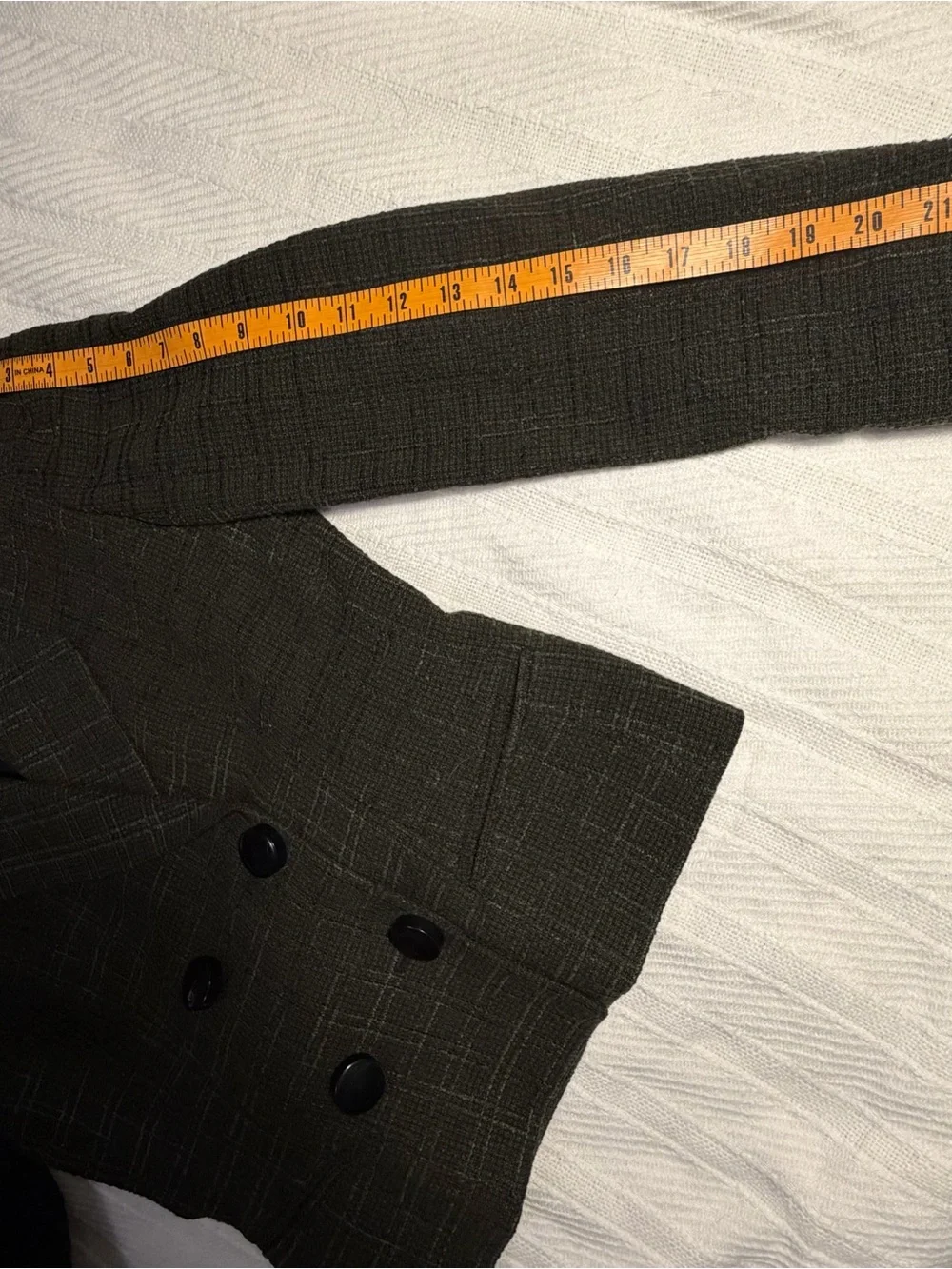 Vintage Christian Dior Women’s Jacket Green Tweed Wool Blend Blazer 80s 90s